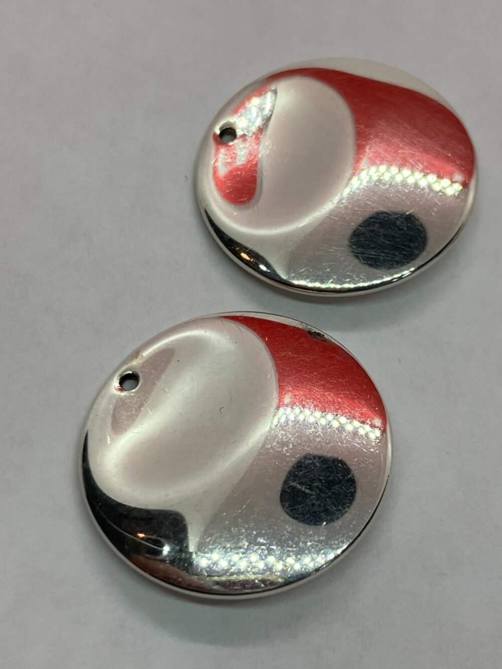 Tiffany & Co Sterling Silver 925 Elsa Peretti Disc Earrings No Hooks